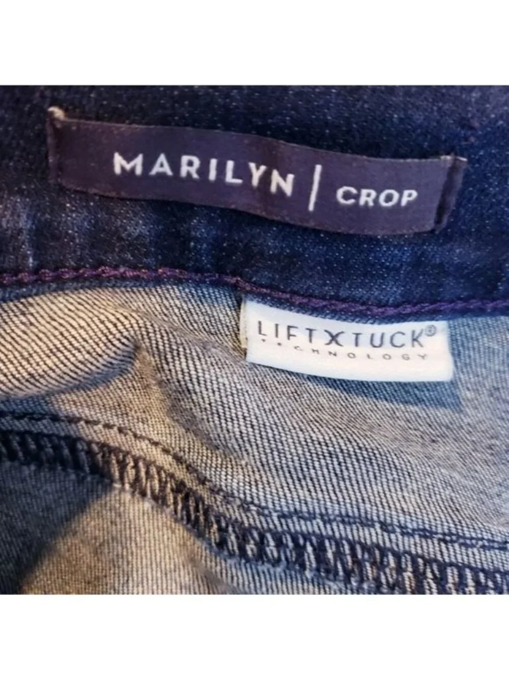 NYDJ Marilyn Crop Jeans Cuffed Denim Pants Women's Size 28W